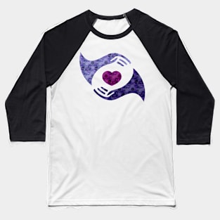 Retro Hands in my heart Baseball T-Shirt